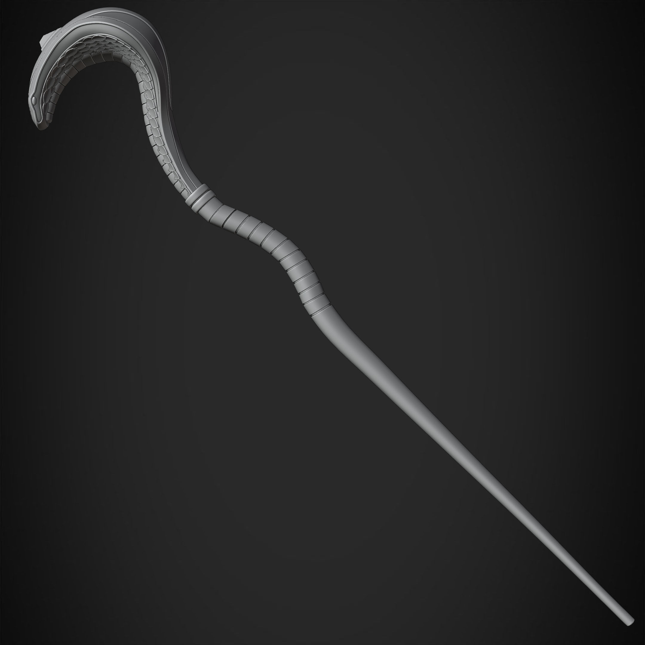 Aladdin Jafar Cobra Scepter for Cosplay 3D print model_22