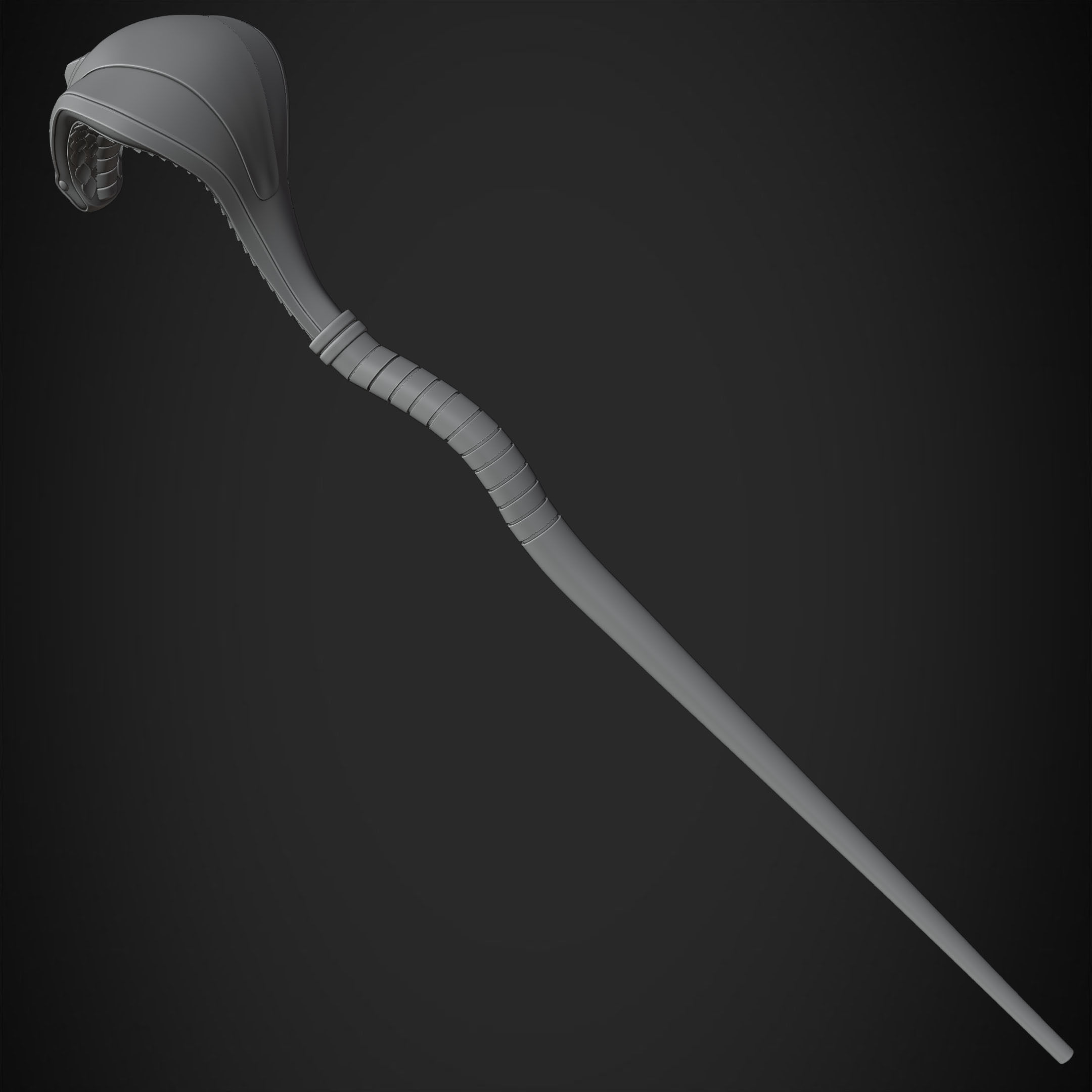 Aladdin Jafar Cobra Scepter for Cosplay 3D print model_24