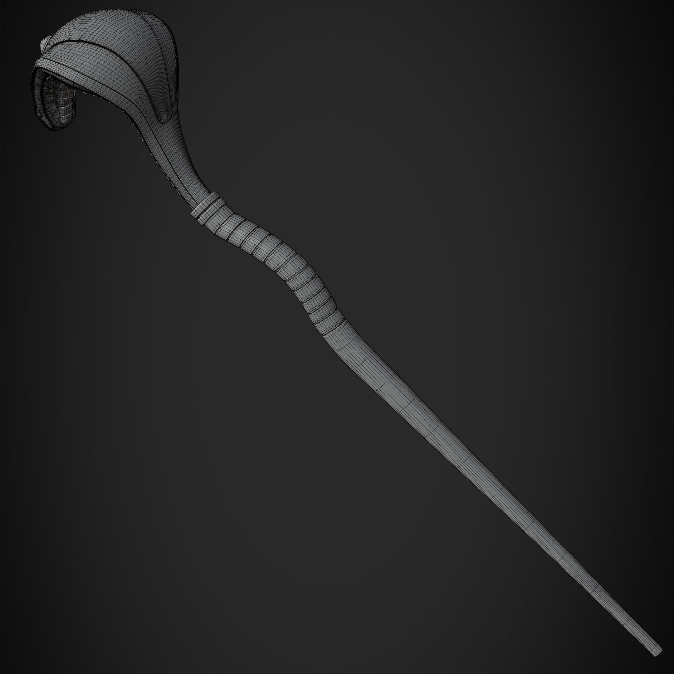 Aladdin Jafar Cobra Scepter for Cosplay 3D print model_23