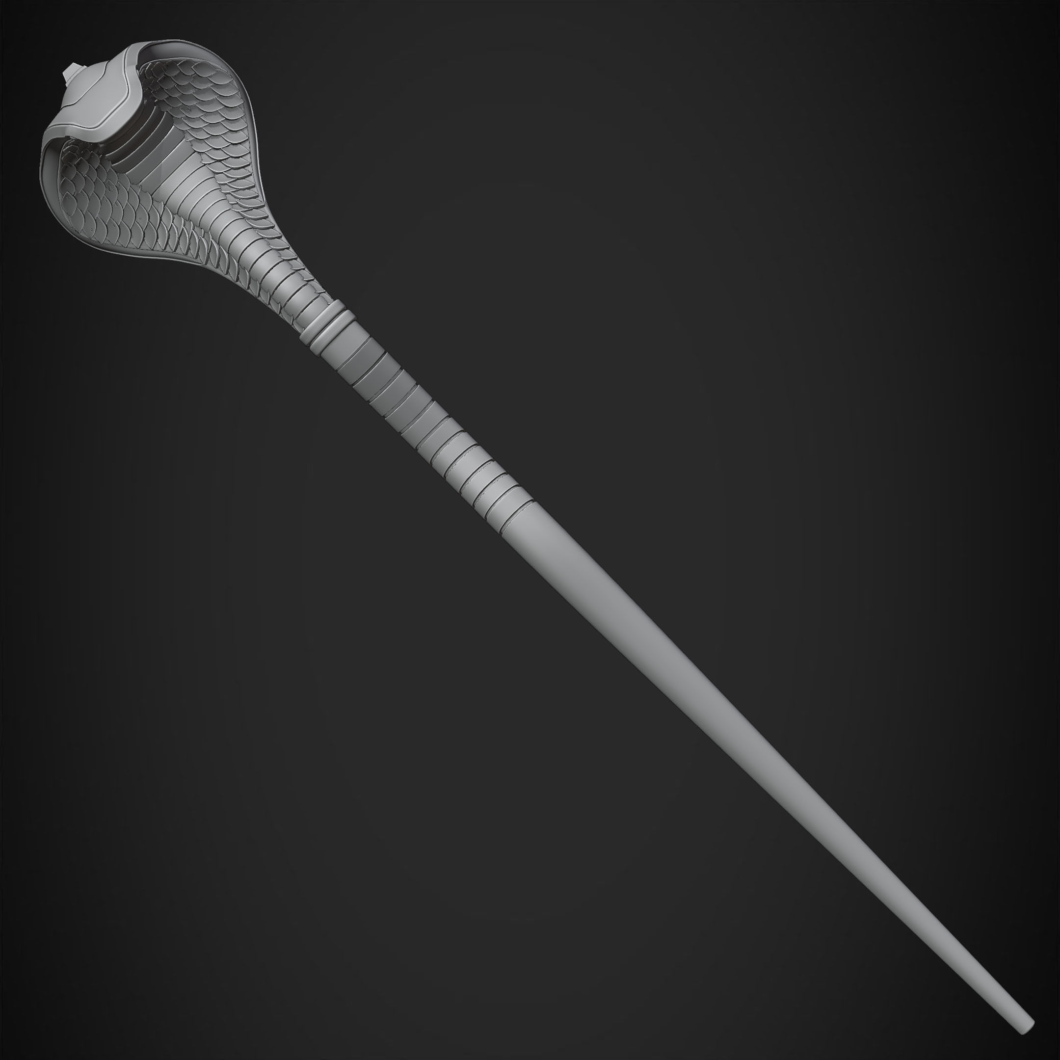 Aladdin Jafar Cobra Scepter for Cosplay 3D print model_18