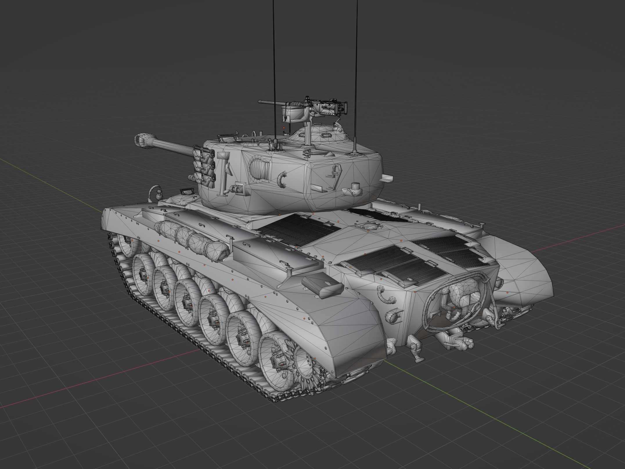 3D model M26 Pershing VR / AR / low-poly | CGTrader