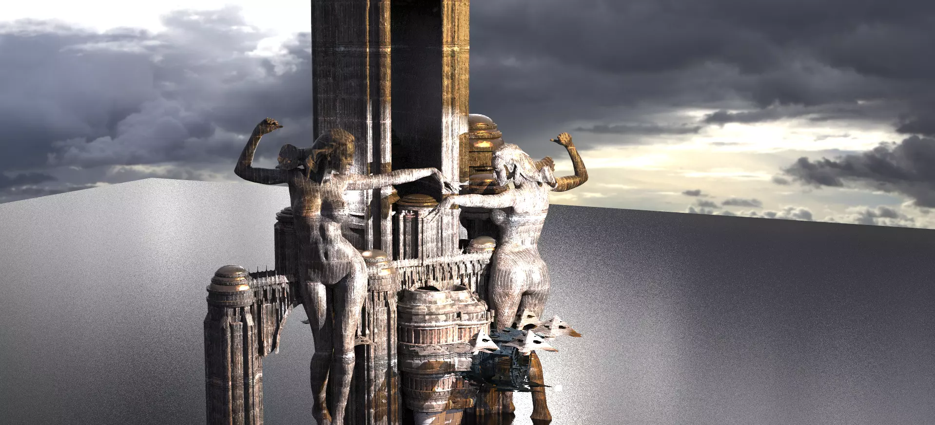 Gomorrah Tower structure  3D model_0