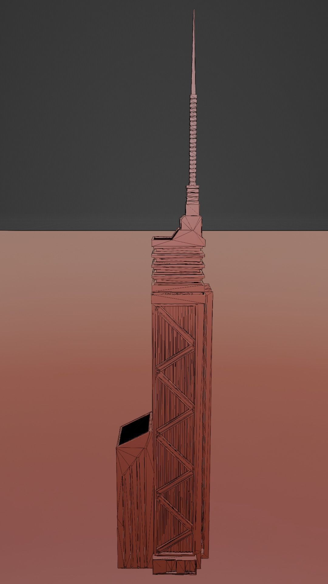 Sci-fi city building kit Low-poly 3D model_6