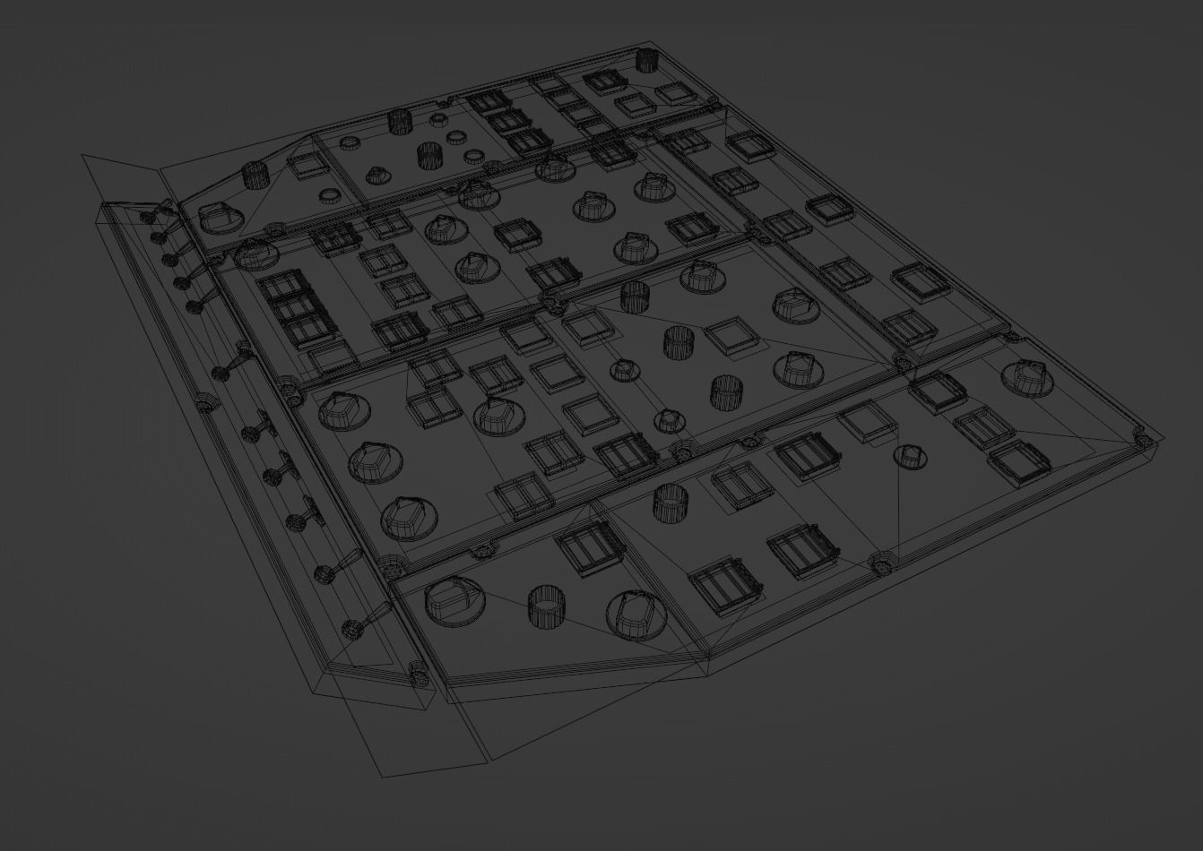 Airbus A220 Cockpit Overhead Animated Low-poly 3D model_12