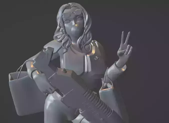 Quirky California Girl Warrior - Warhammer 40K