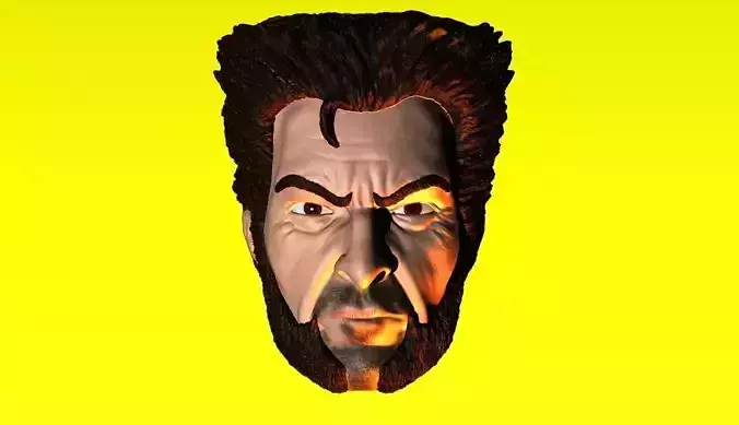 WOLVERINE HUGE JACKMAN HEAD CUSTOM ACTION FIGURE