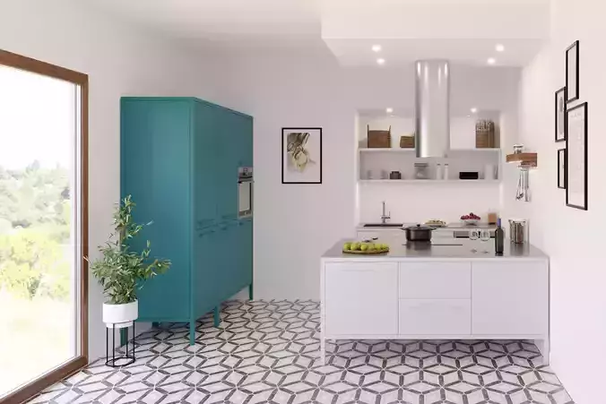 Mini Kitchen - Fantin Frame Kitchen 3D model