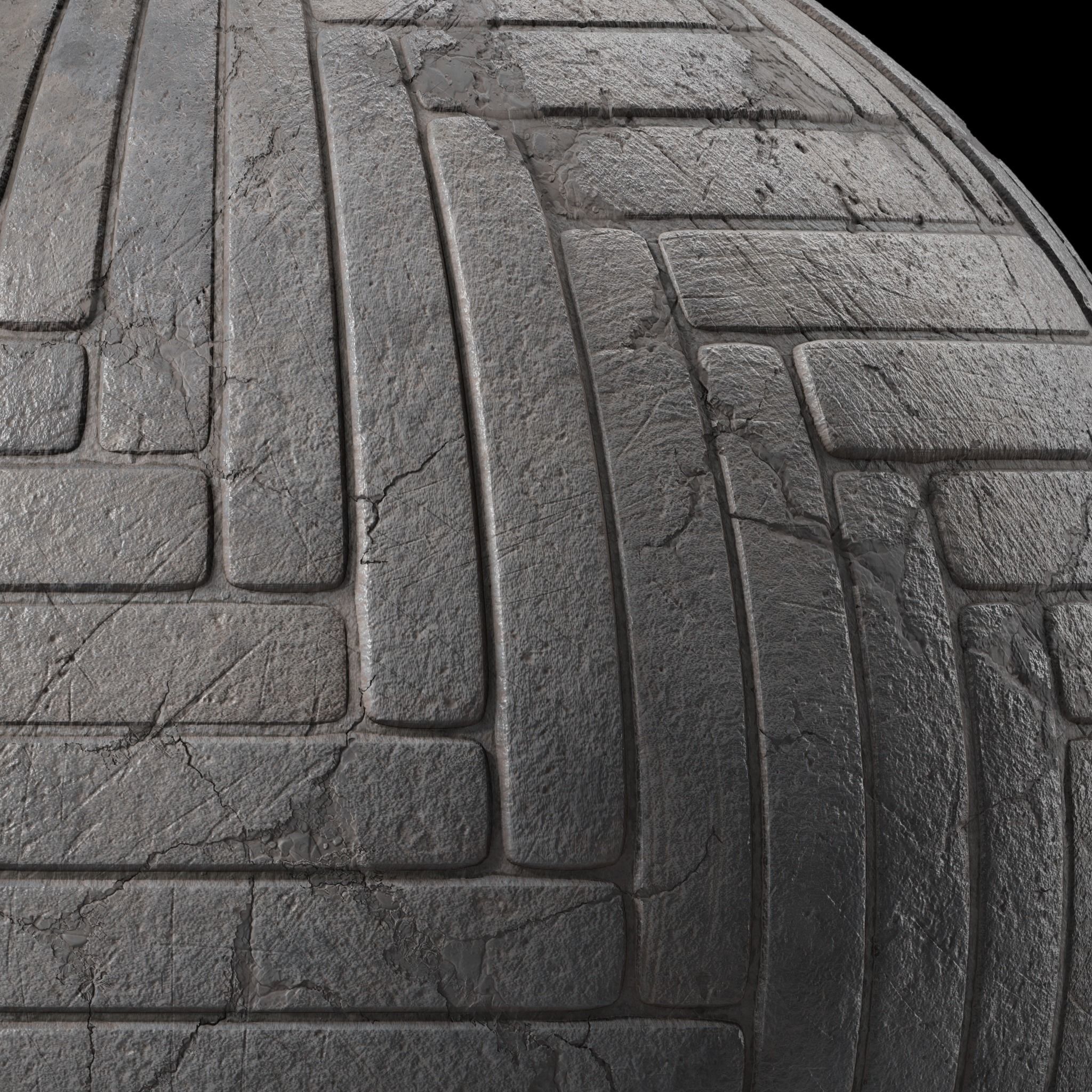 Pavement Materials 45- HerringBone Paving Sbsar Pbr Seamless Texture_2