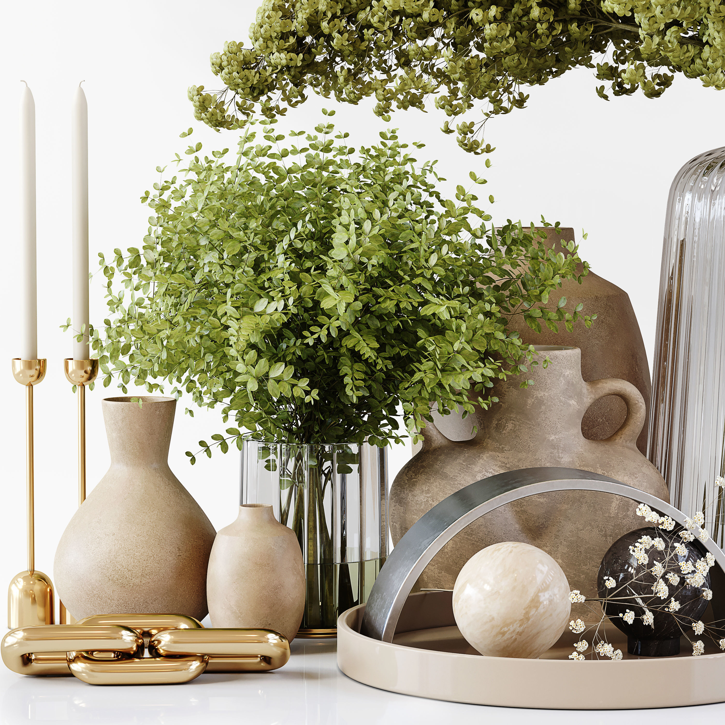 Decorative Set 182 Low-poly 3D model_2