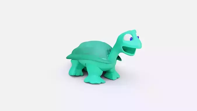 Stylized Turtle Free low-poly 3D model