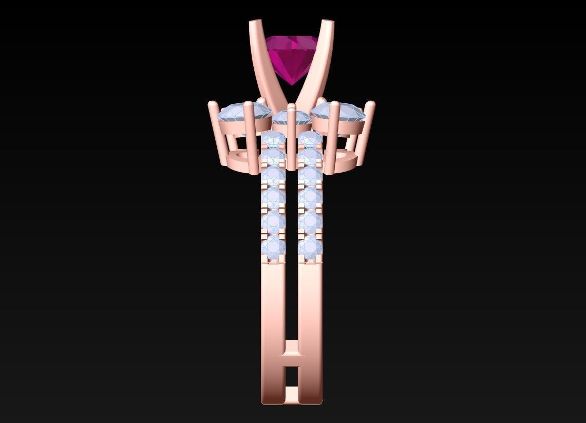 Diamond Ring  - N3977 3D print model_5