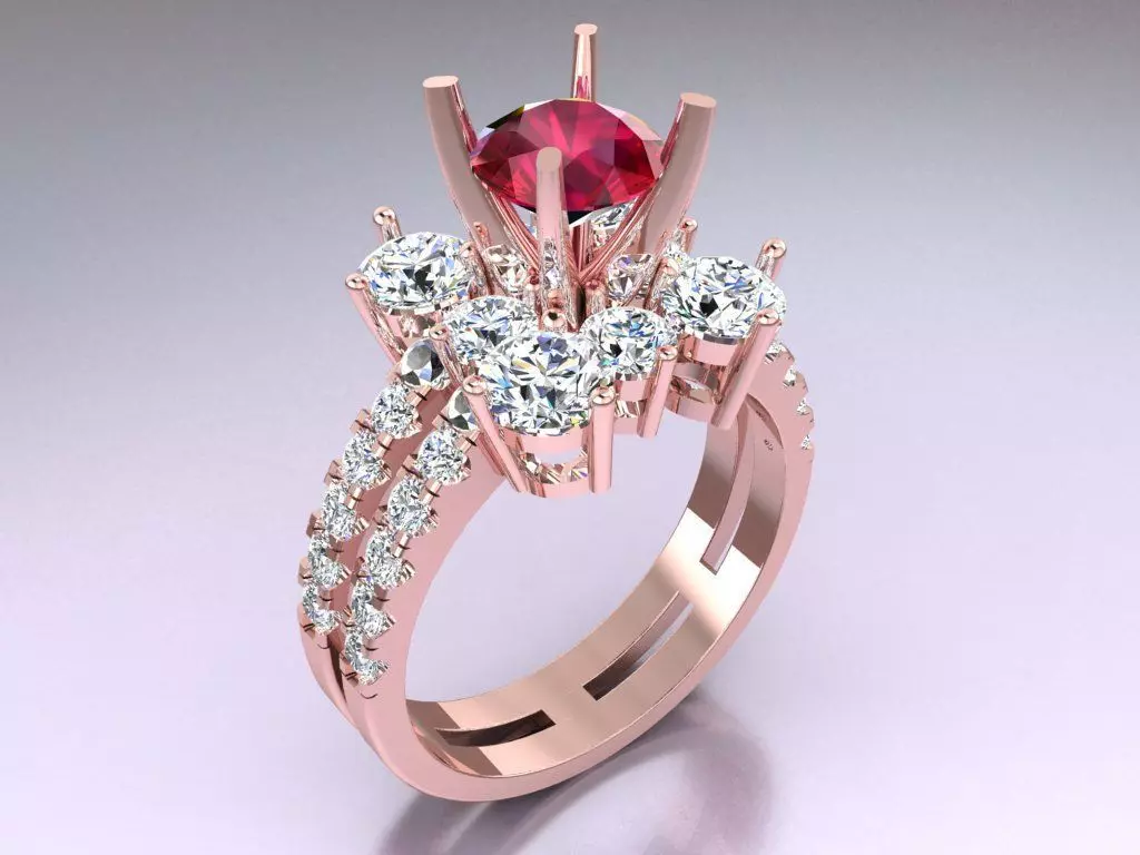 Diamond Ring  - N3977 3D print model_0