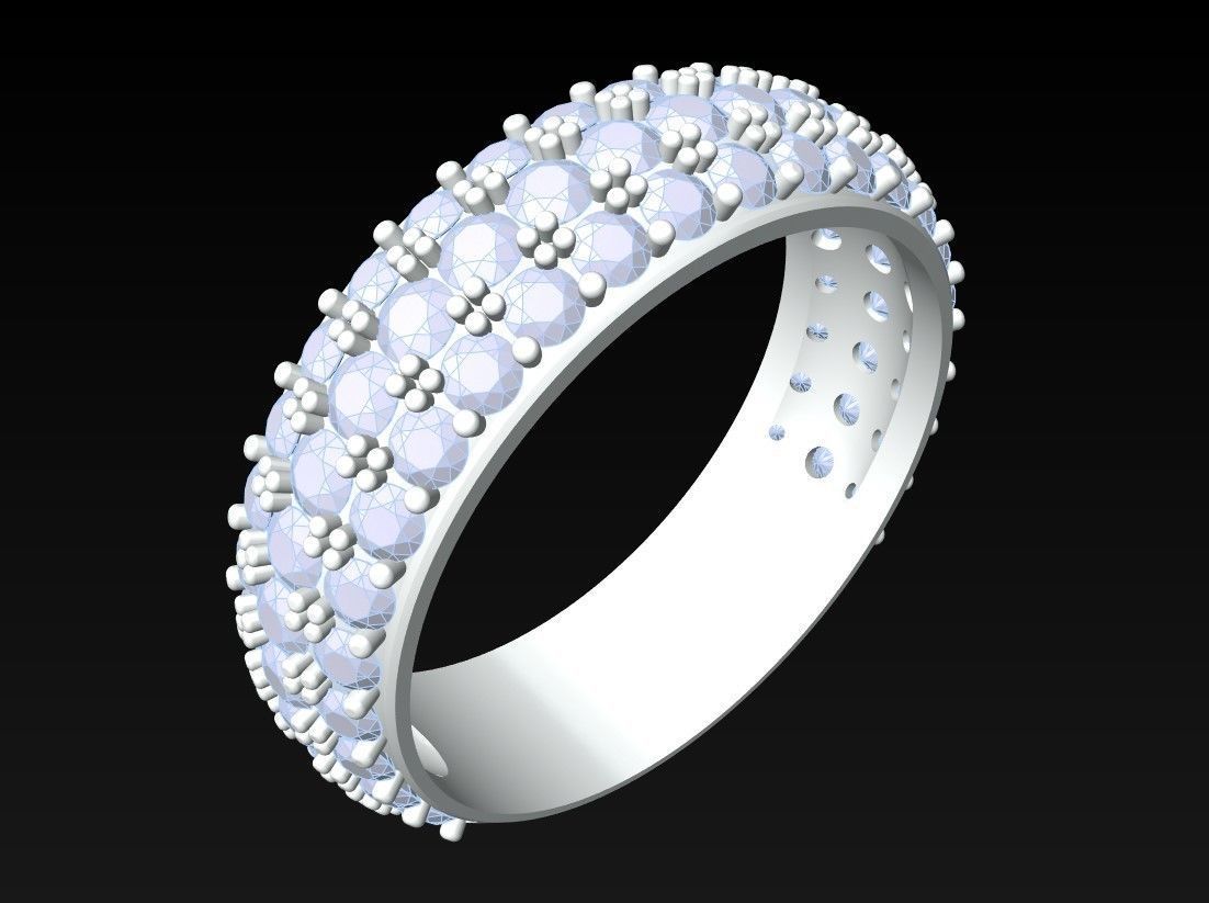Diamond Ring  - N3981 3D print model_3