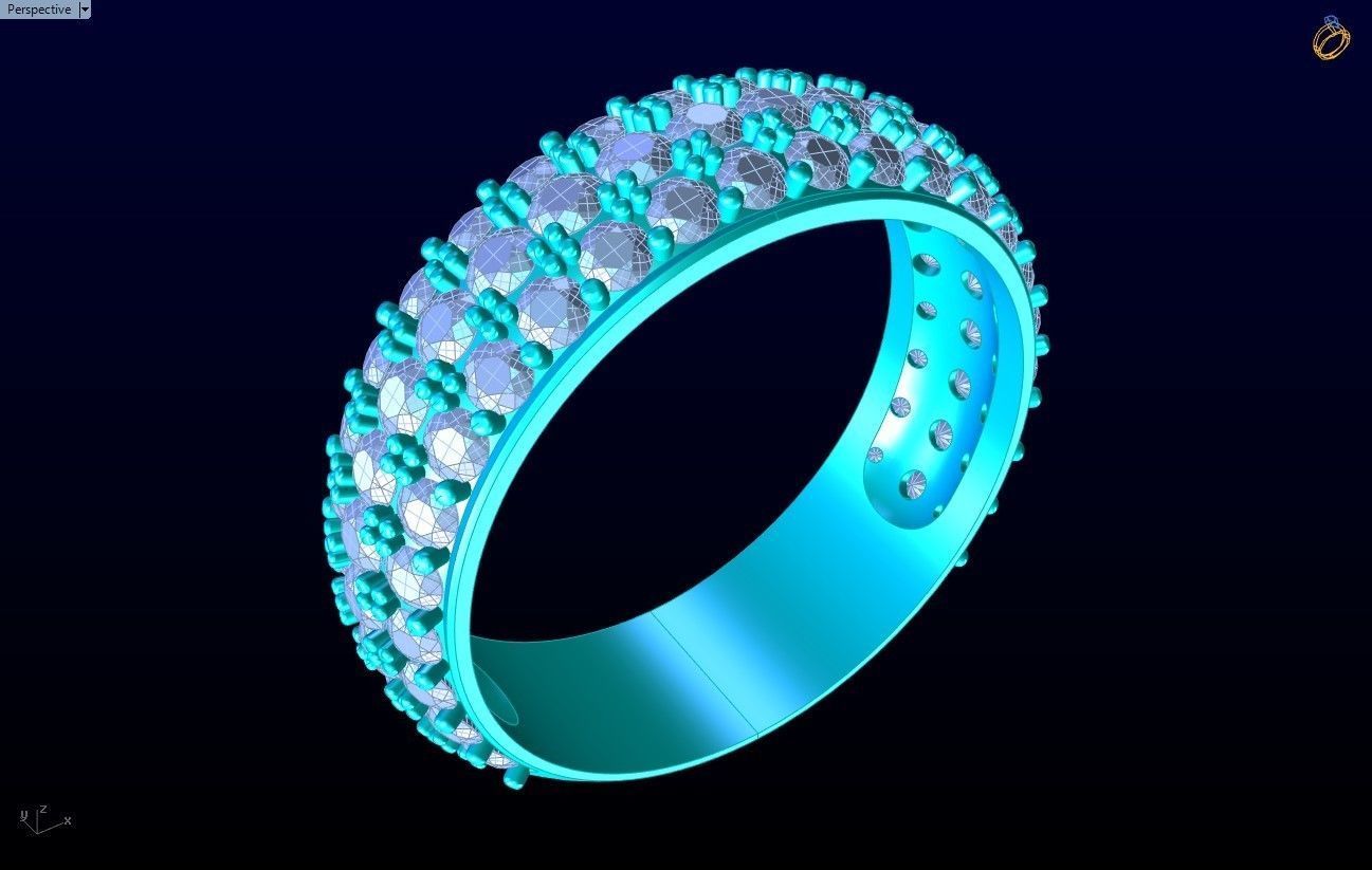 Diamond Ring  - N3981 3D print model_9