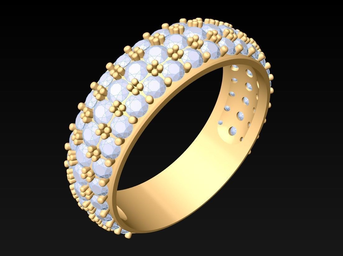Diamond Ring  - N3981 3D print model_2
