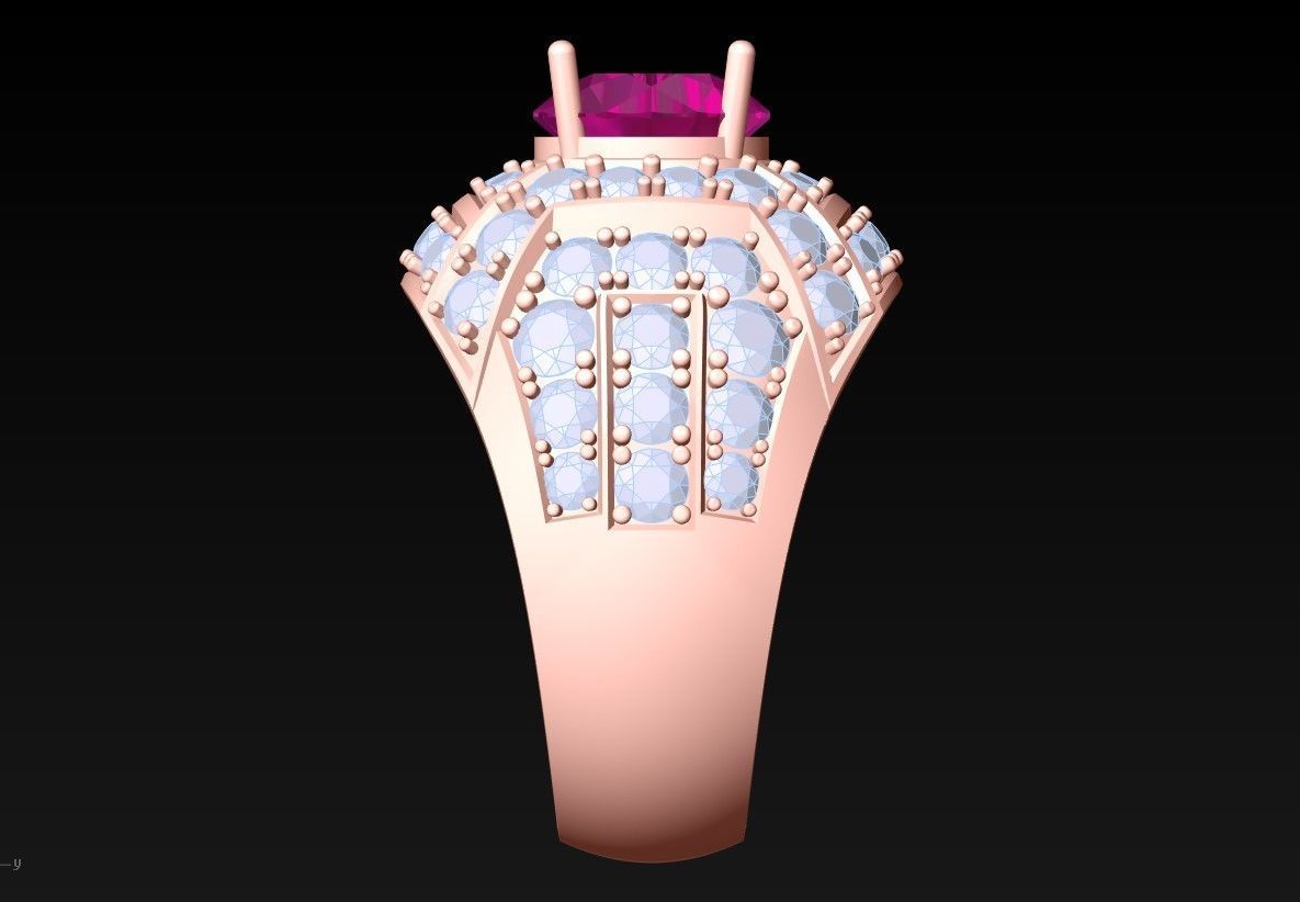 Diamond Ring - N3043 3D print model_5