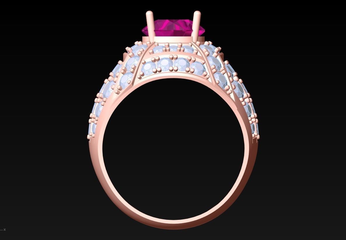 Diamond Ring - N3043 3D print model_6