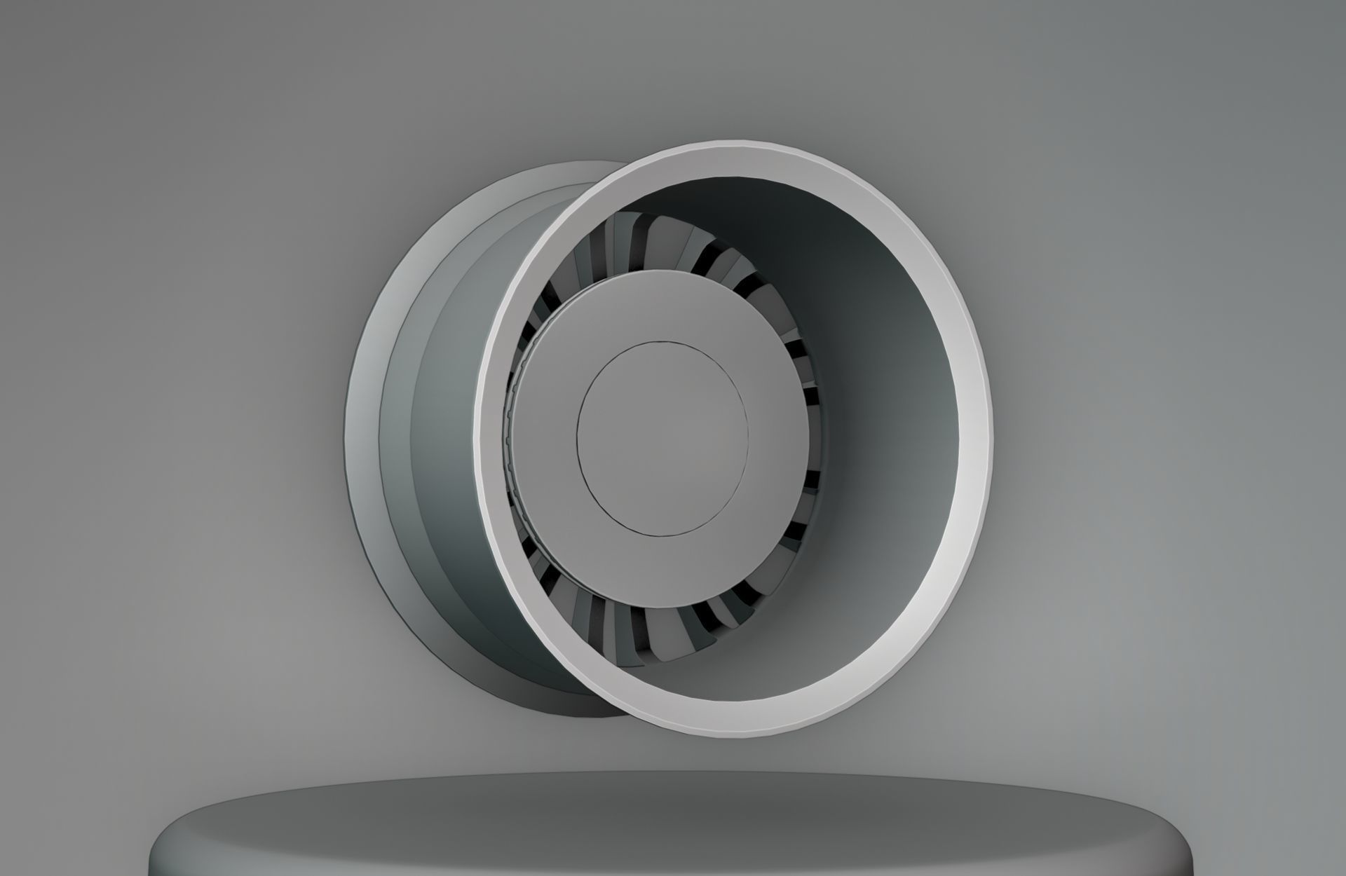 Golf MK5 R32 - Wheels - Game Ready - Fully Textured Low-poly 3D model_11