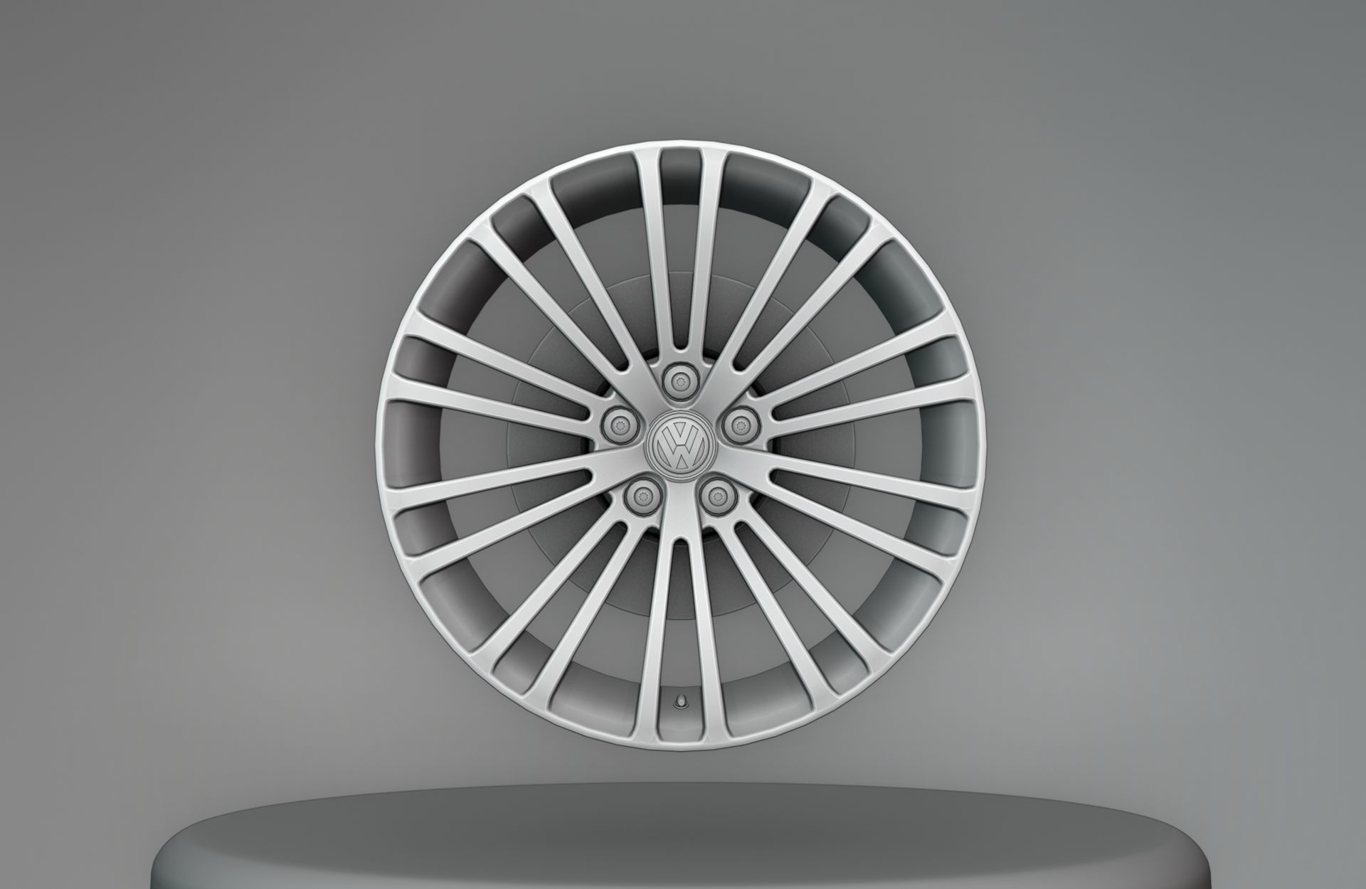 Golf MK5 R32 - Wheels - Game Ready - Fully Textured Low-poly 3D model_9