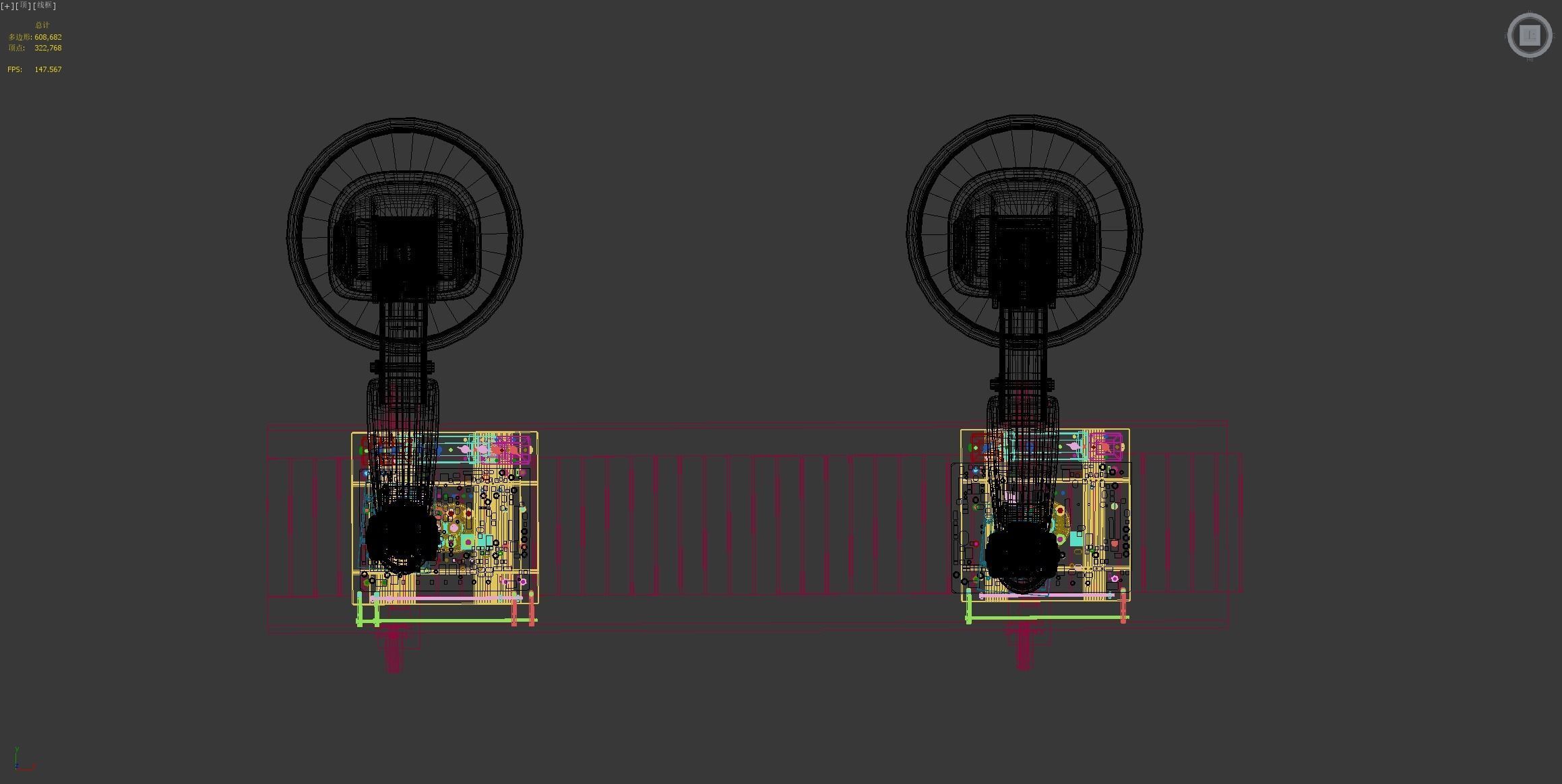 Robotic arm console Robotic automation Chip manufacturing 3D model_9