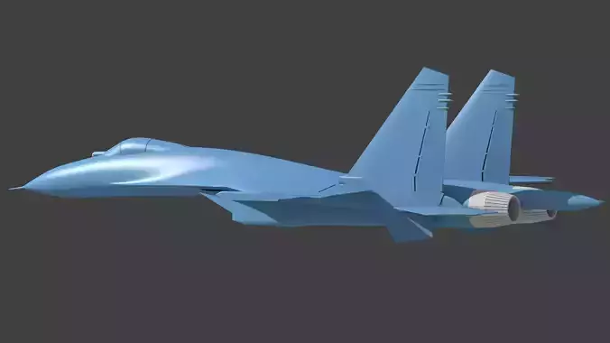 Su-27 Flanker 3D print model