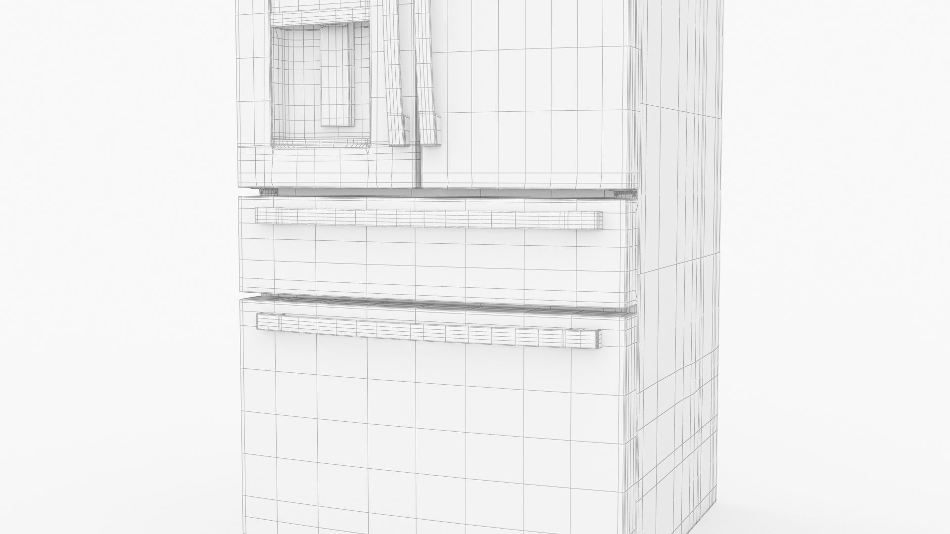 GE Profile French-Door Refrigerator PVD28BYNFS 3D model_10
