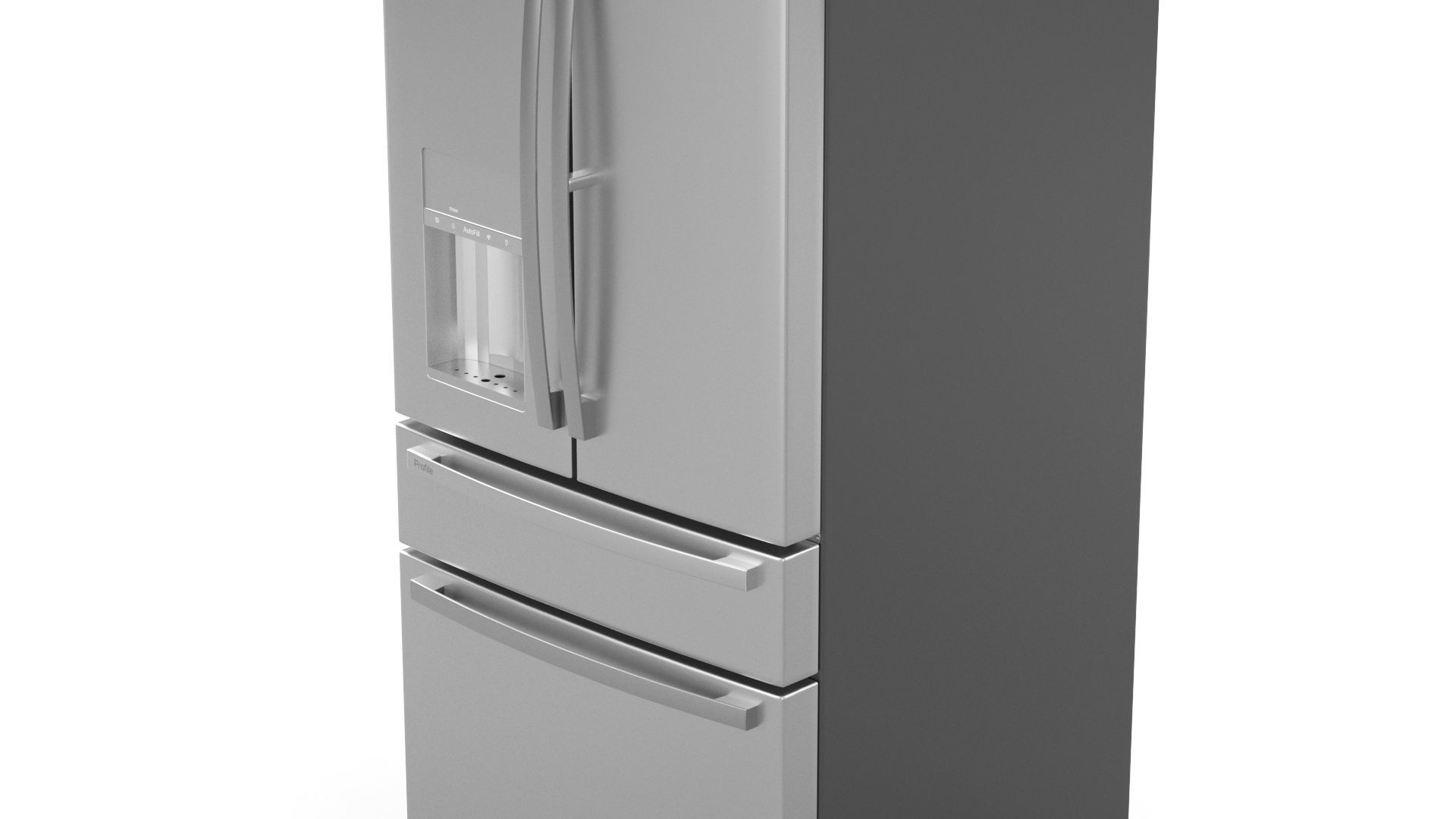 GE Profile French-Door Refrigerator PVD28BYNFS 3D model_1
