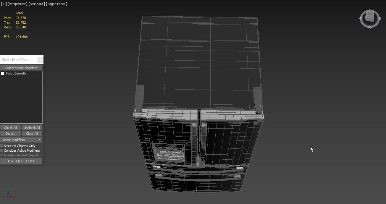 GE Profile French-Door Refrigerator PVD28BYNFS 3D model_7