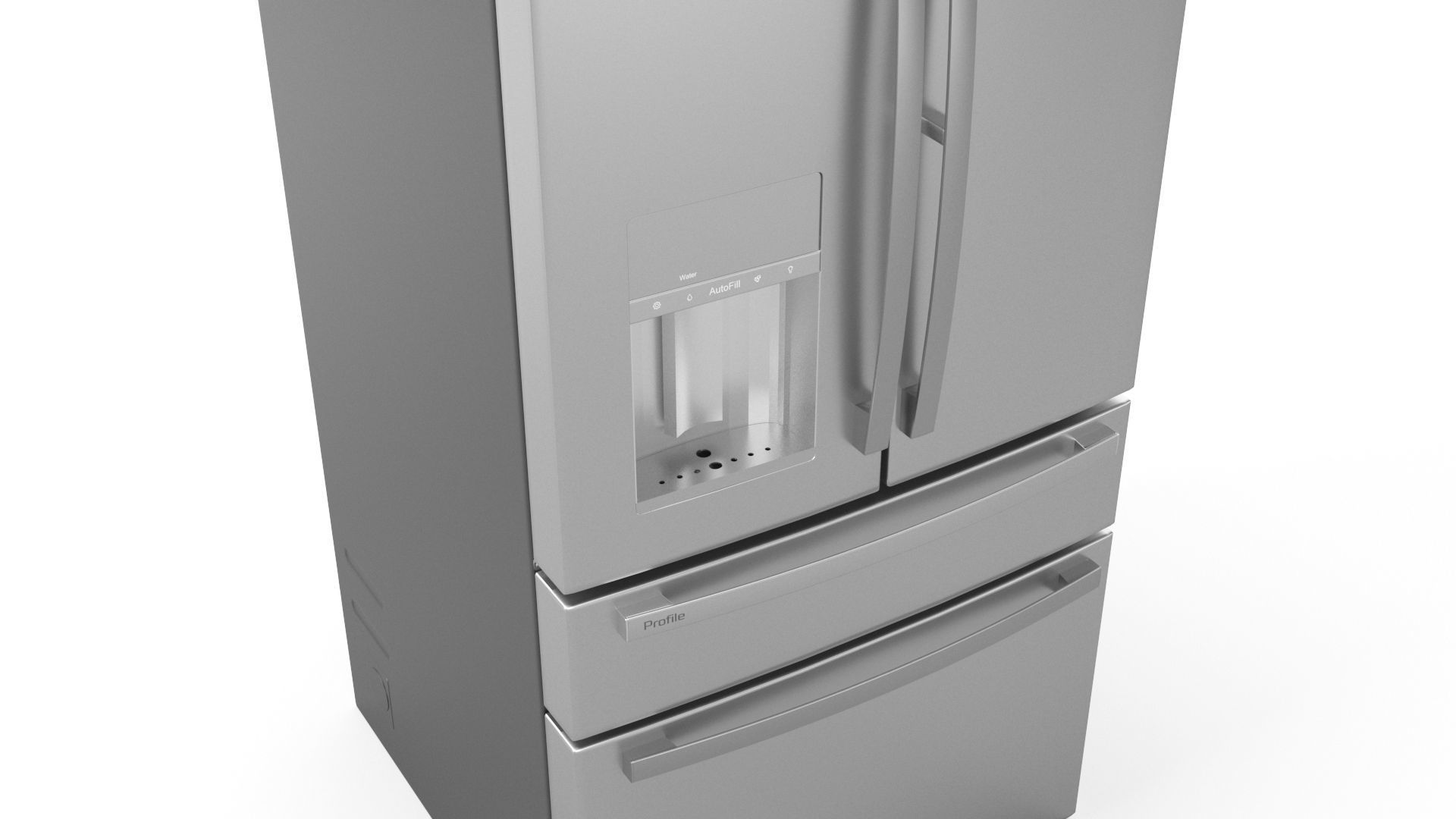 GE Profile French-Door Refrigerator PVD28BYNFS 3D model_2