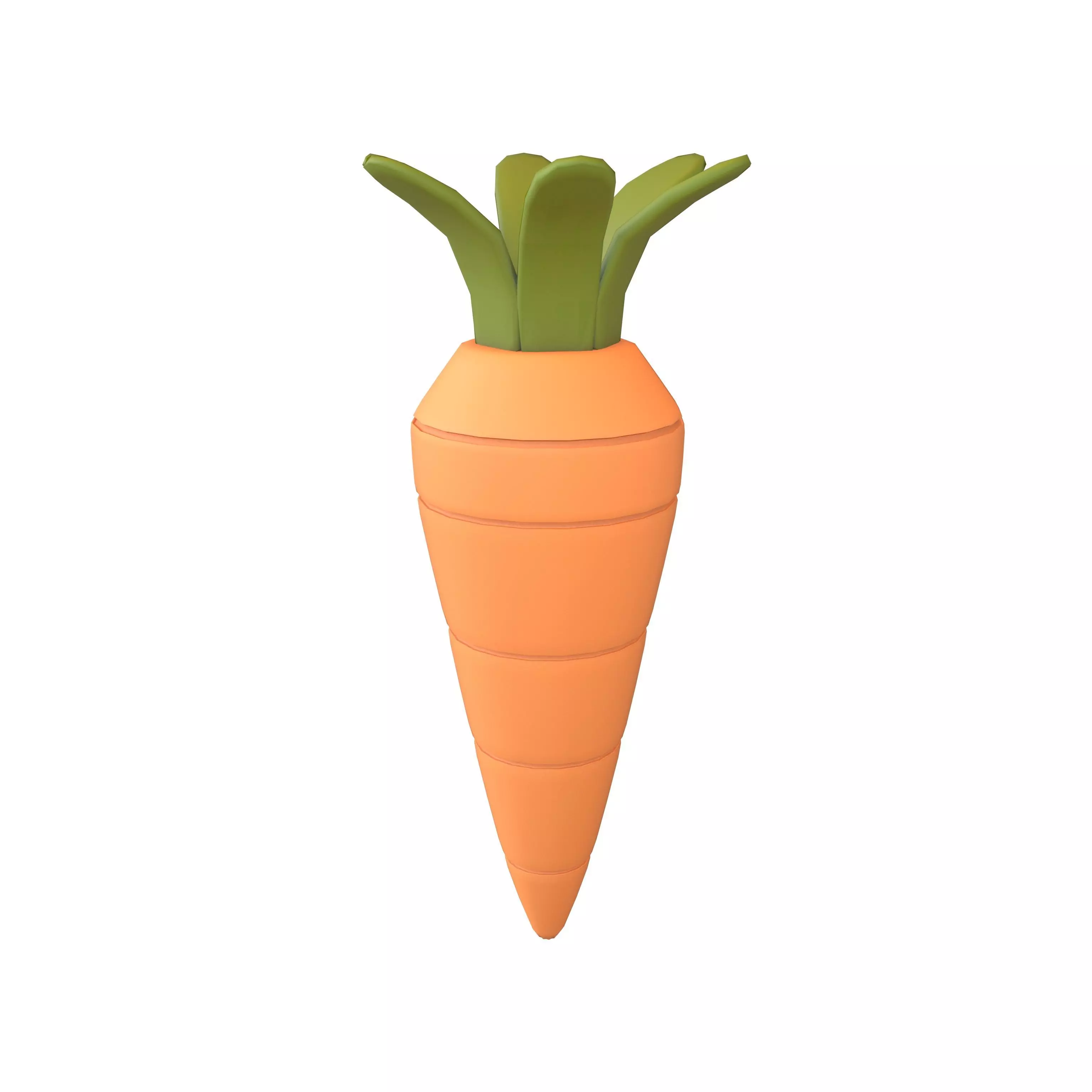 Carrot V1 001 Low-poly 3D model_0