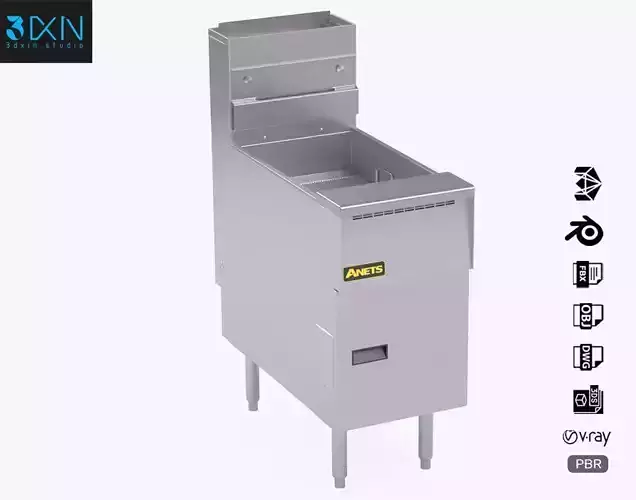 Anets Goldenfry Fryer AGG14R 3D model