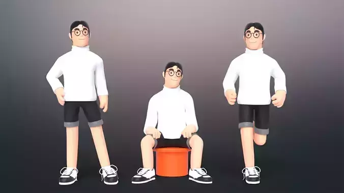 Minimal People Man Character 1002