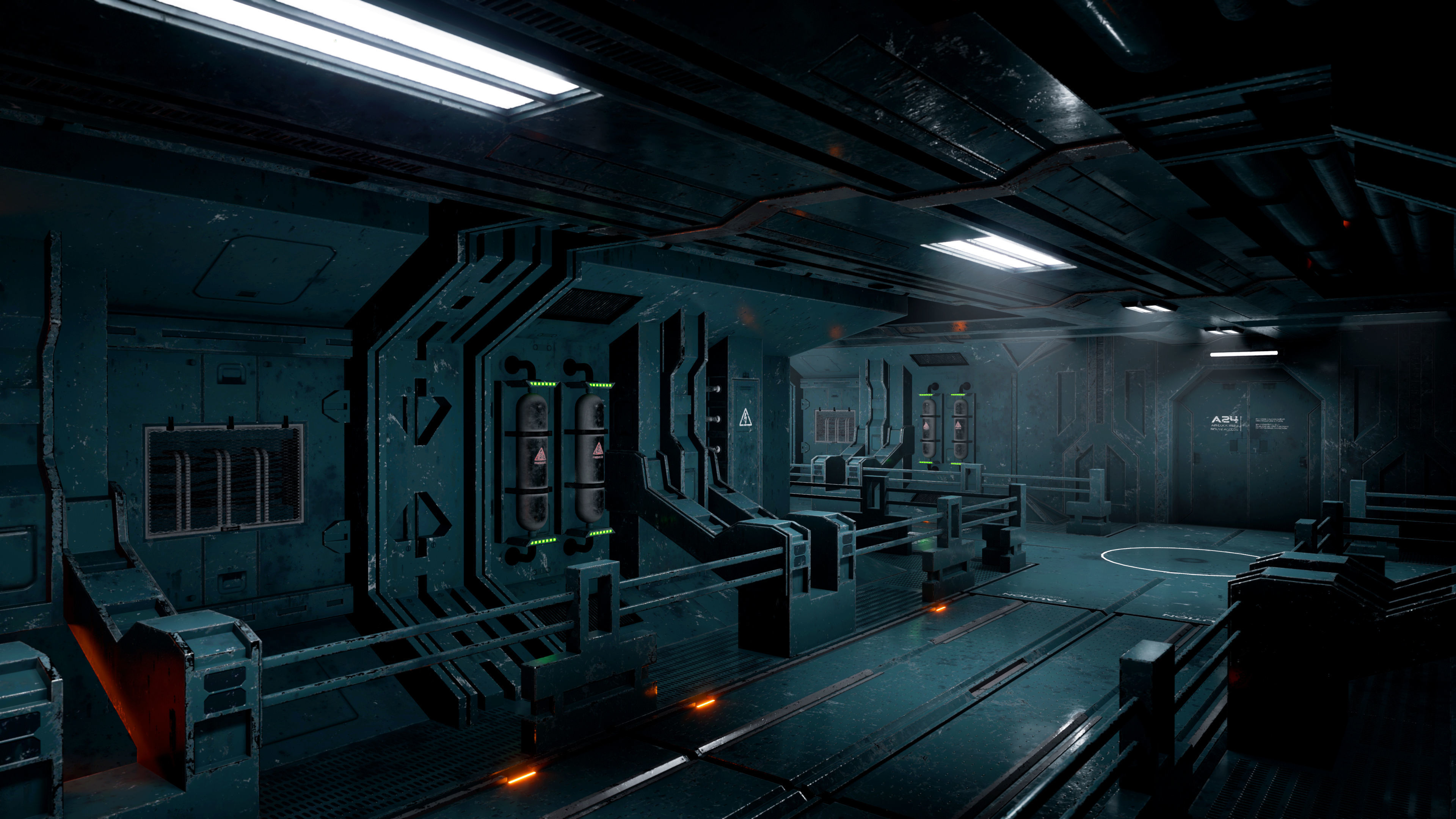 Modular Sci-fi Corridor Kitbash - 3ds Max and UE5 3D model_5