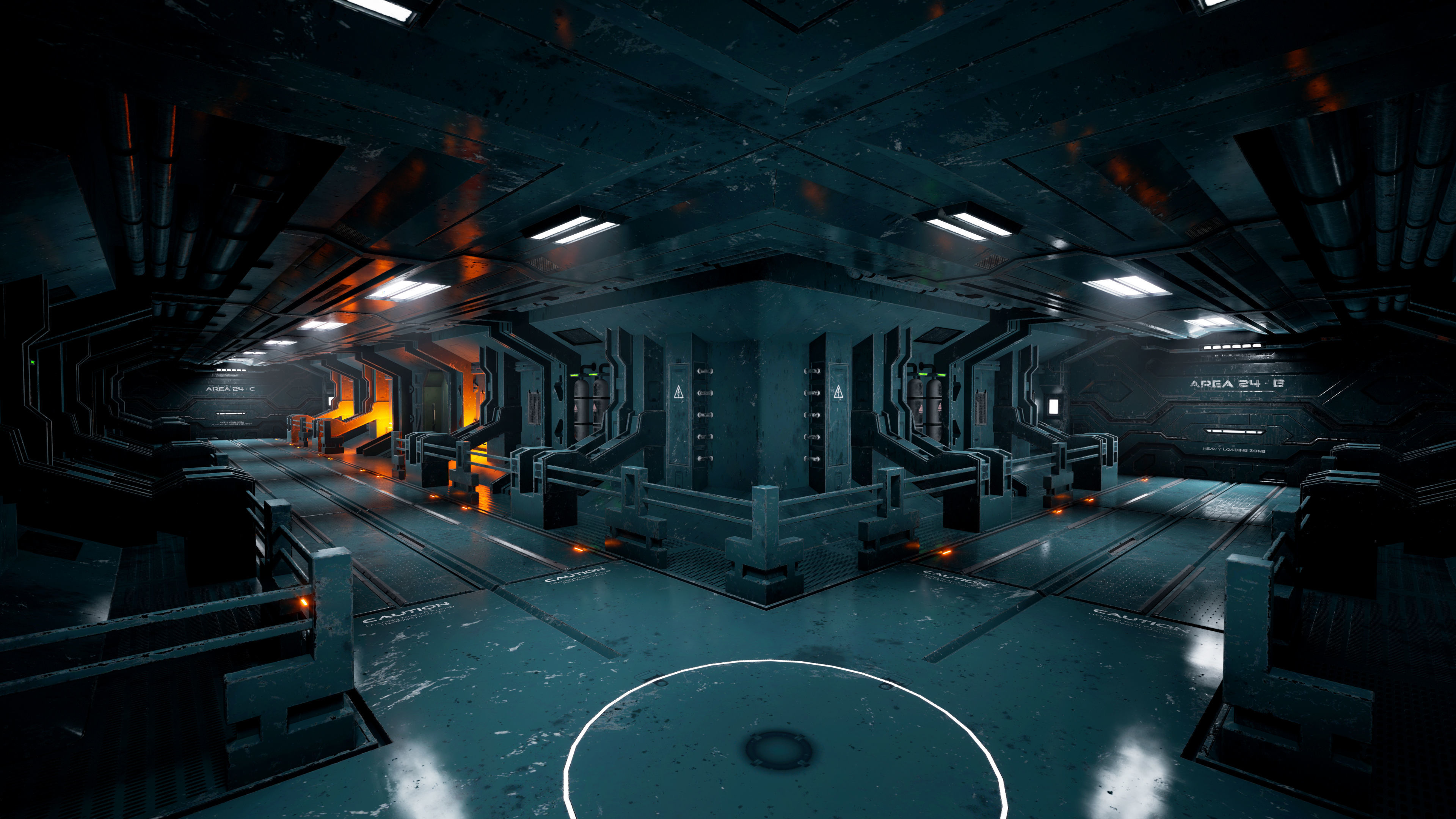 Modular Sci-fi Corridor Kitbash - 3ds Max and UE5 3D model_3