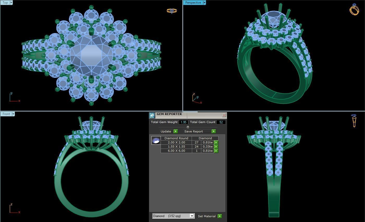 Bird 10 Ring so nice  3D print model_2