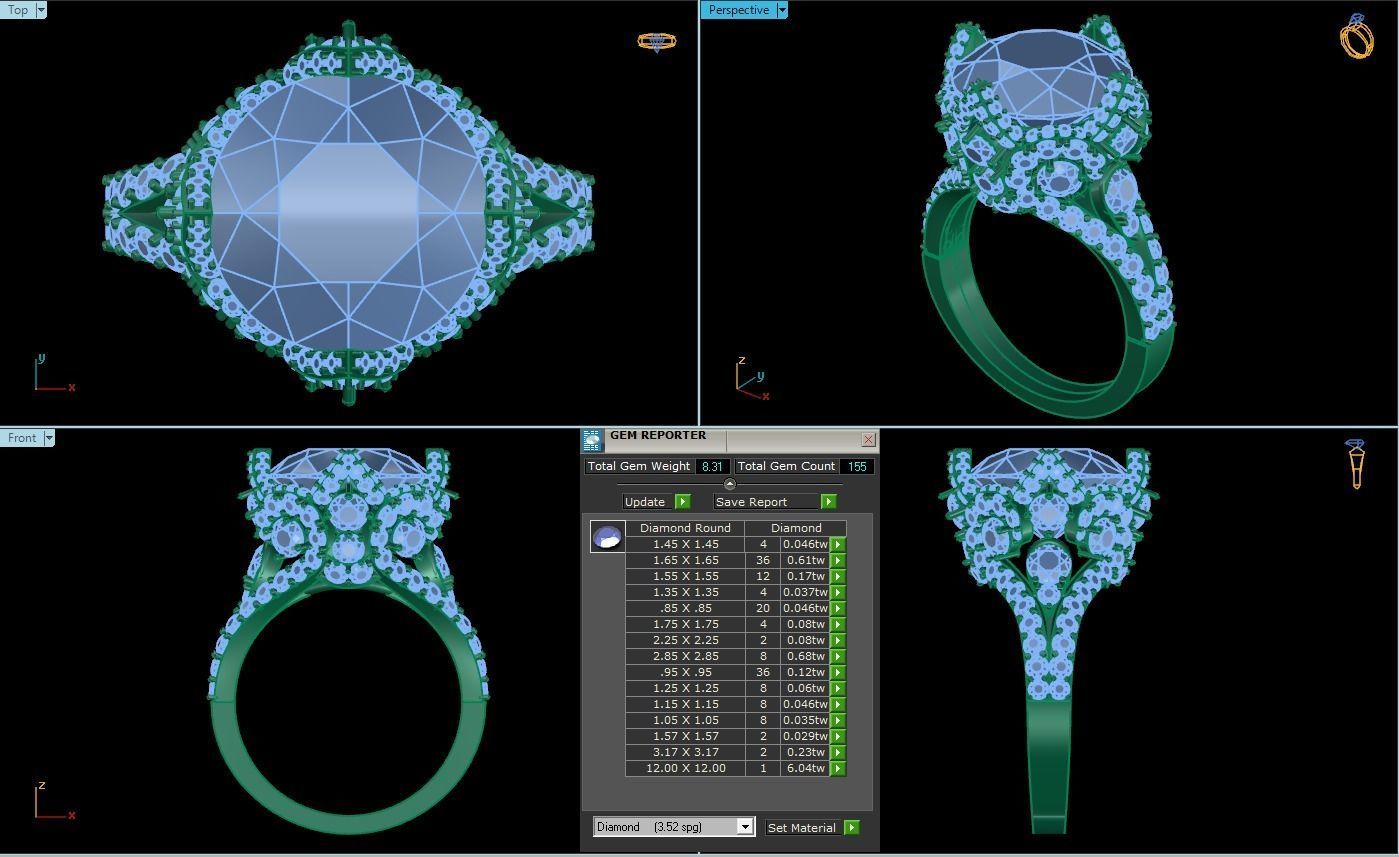 Bird 10 Ring so nice  3D print model_9