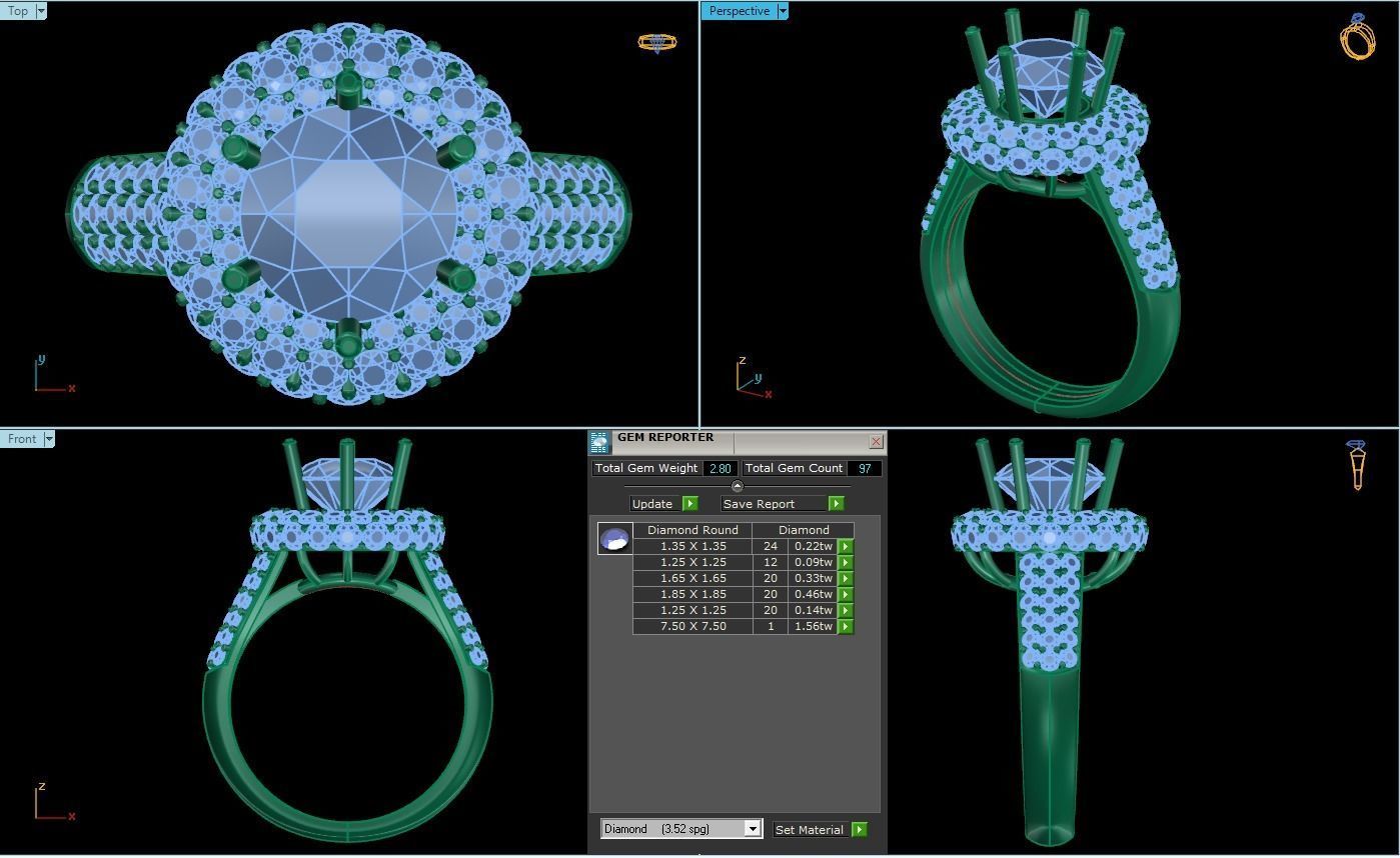 Bird 10 Ring so nice  3D print model_8