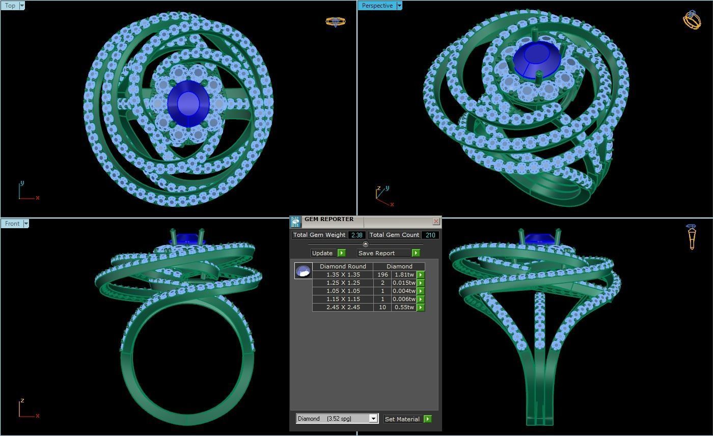 Bird 10 Ring so nice  3D print model_10