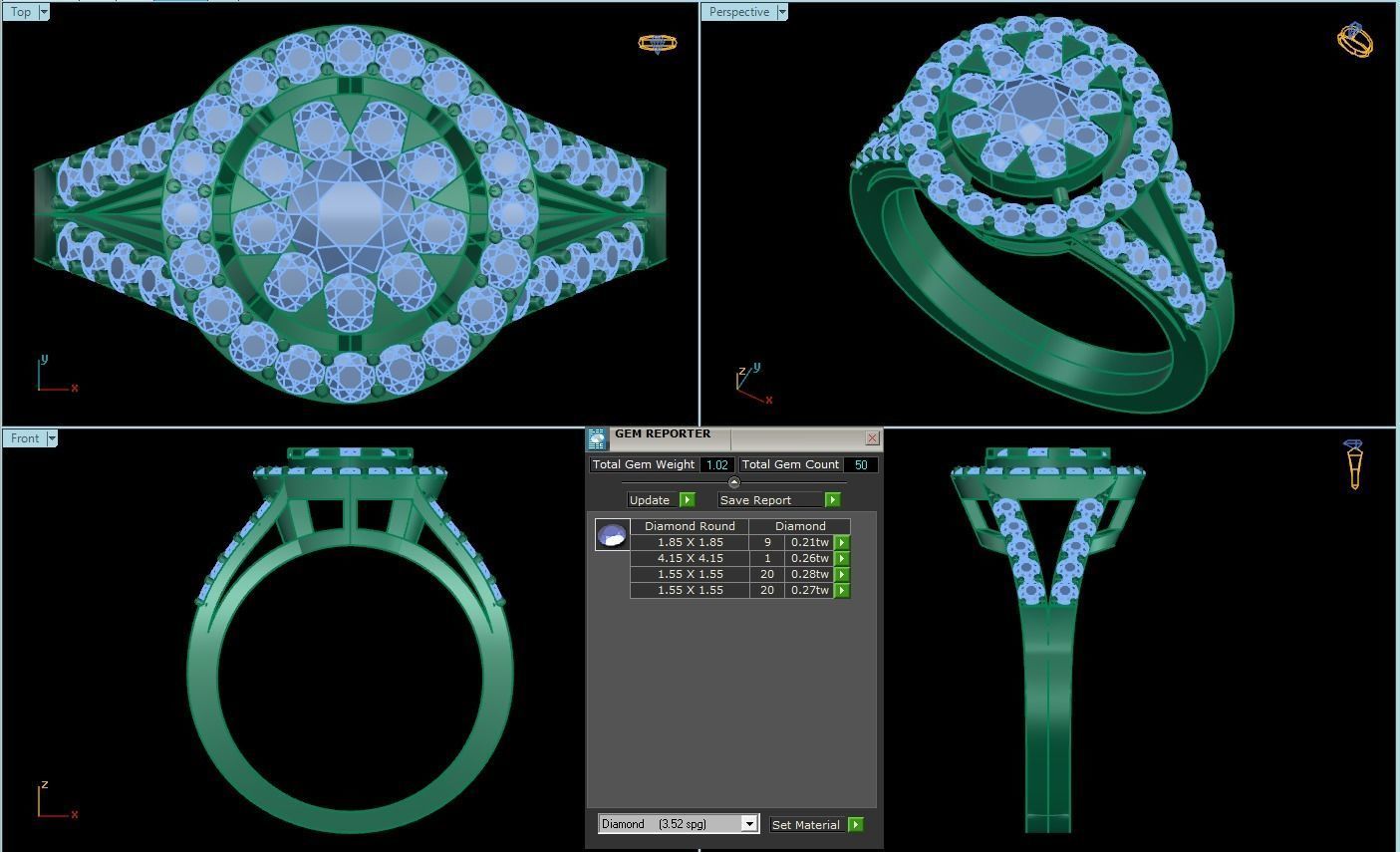 Bird 10 Ring so nice  3D print model_4