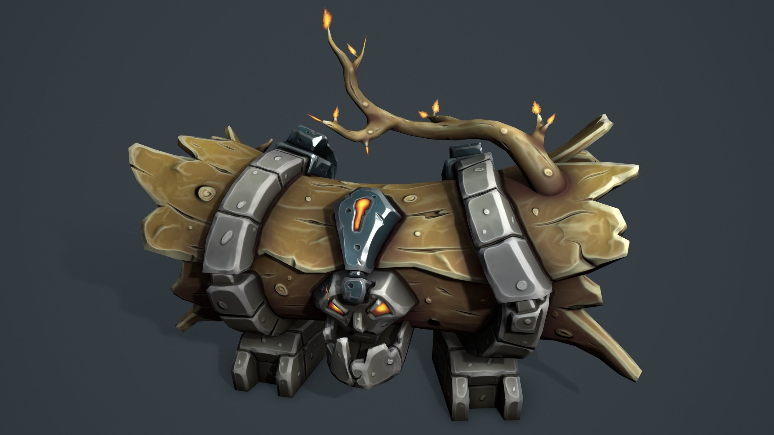 Log chest 3d print 3D print model_8