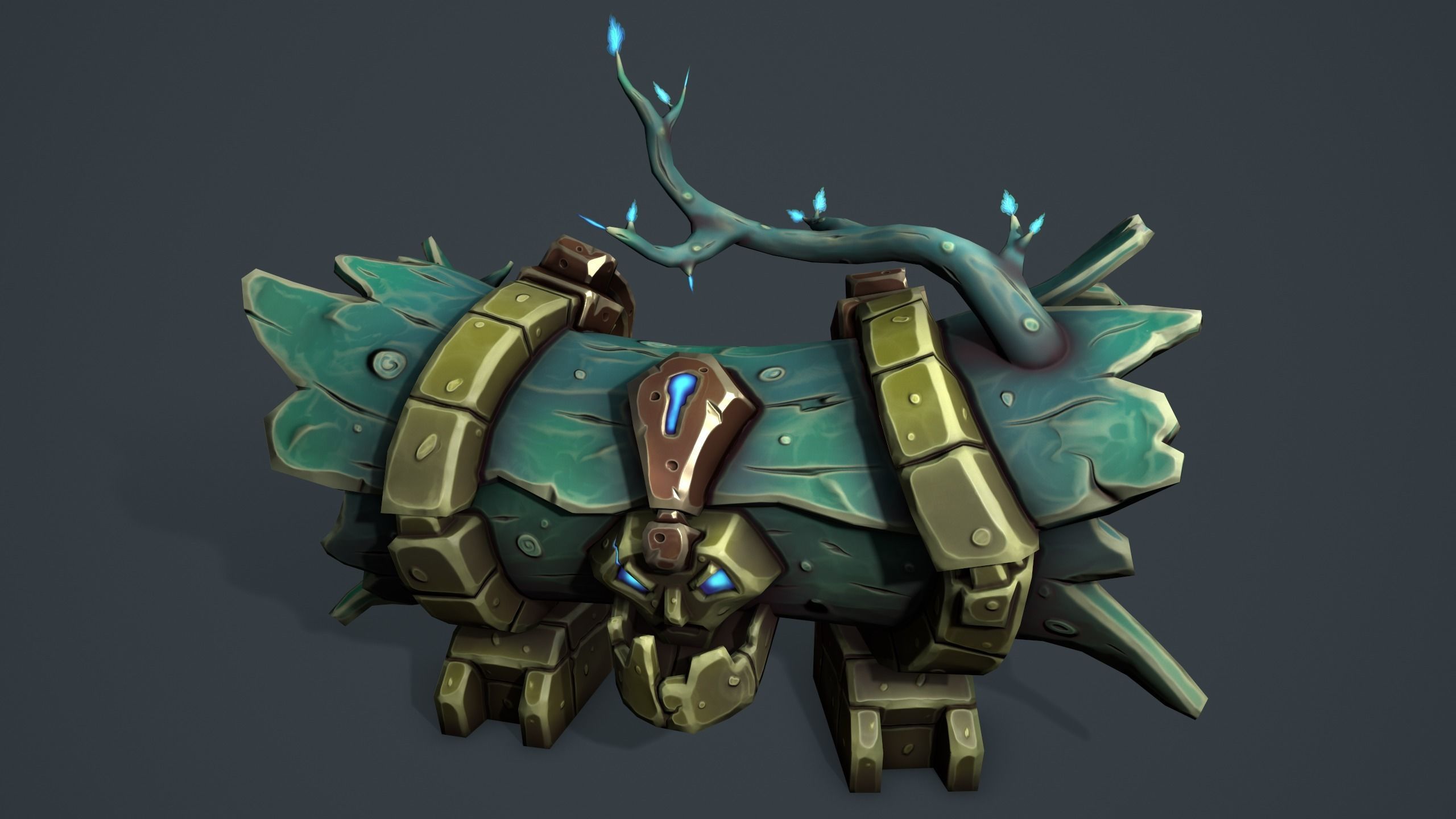 Log chest 3d print 3D print model_11