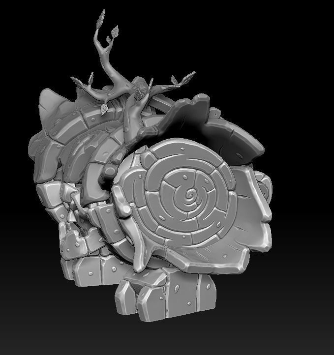 Log chest 3d print 3D print model_3