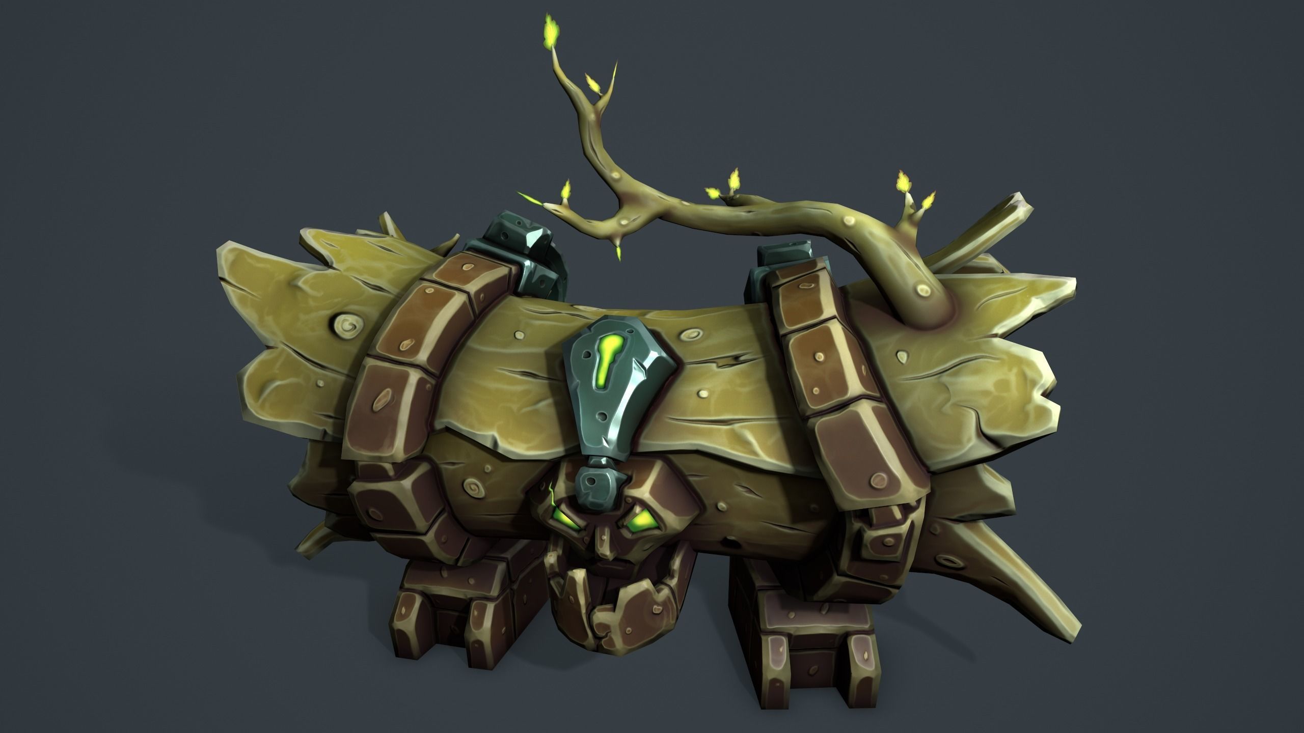 Log chest 3d print 3D print model_9