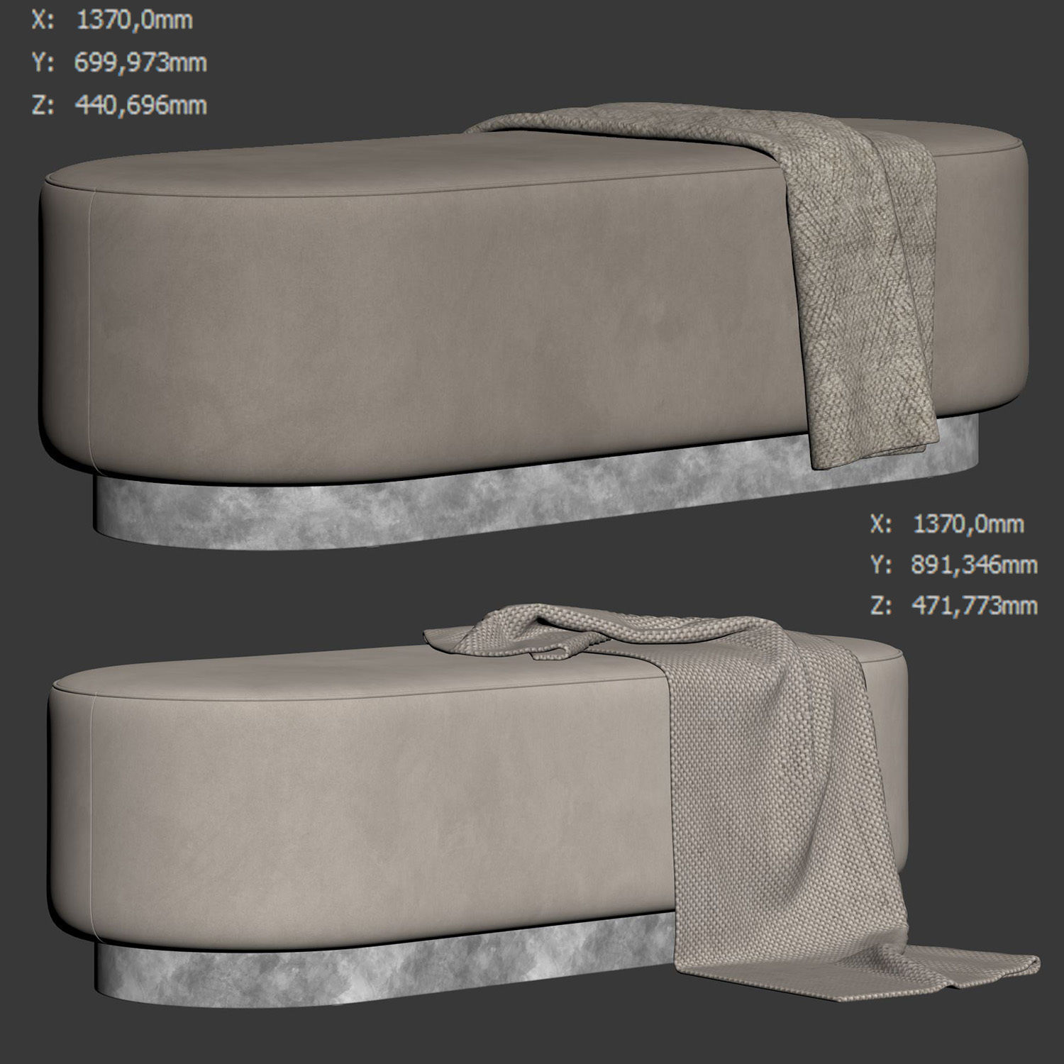 The Pill Ottoman 3D model_5