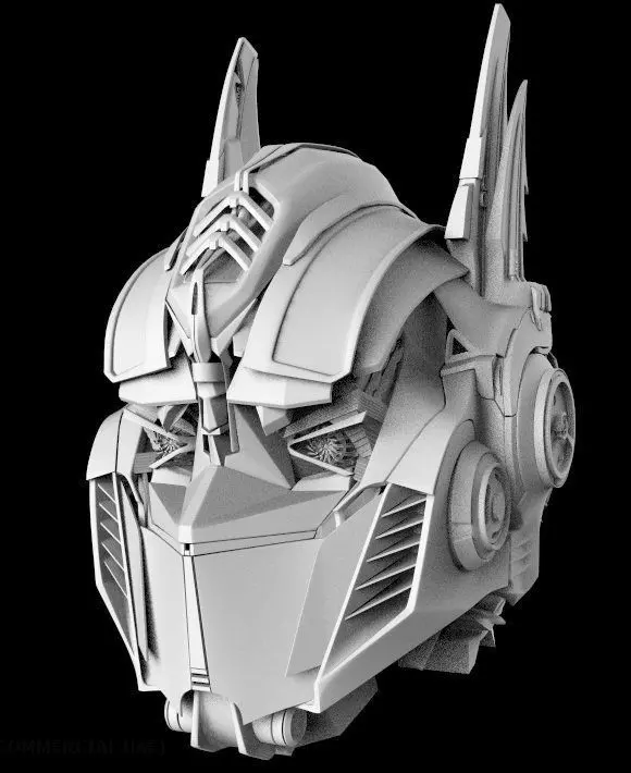 Robot Head Optimus Prime 3D model_0