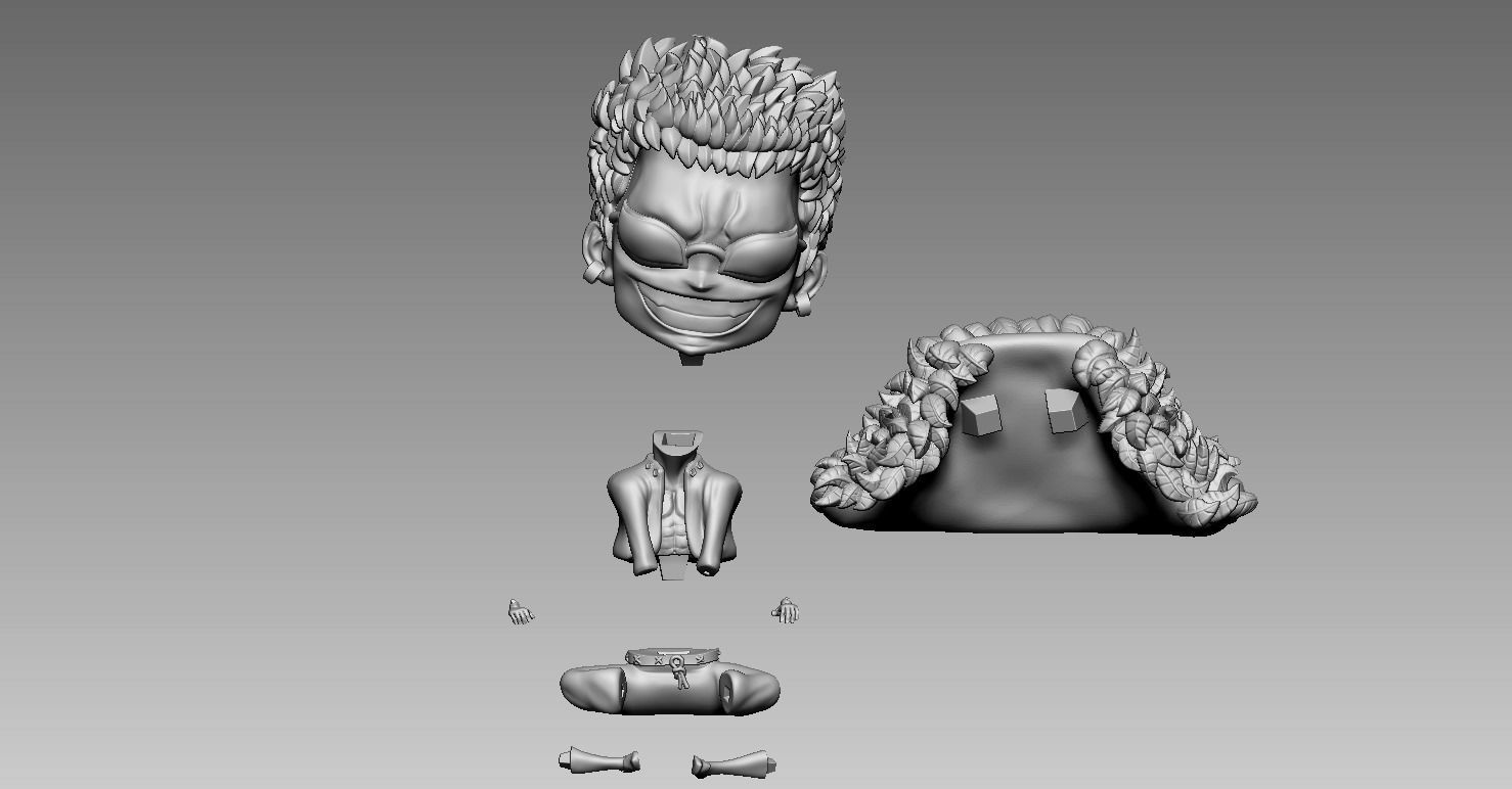 Doflamingo One Piece  Character  3D print model_2