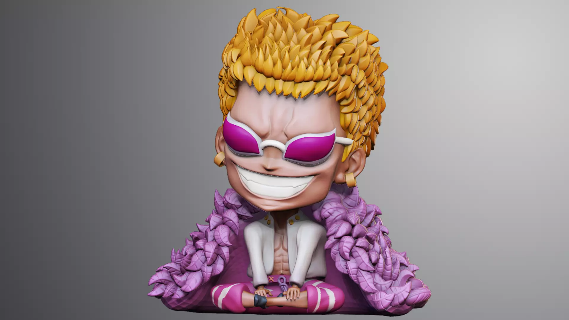 Doflamingo One Piece  Character  3D print model_0