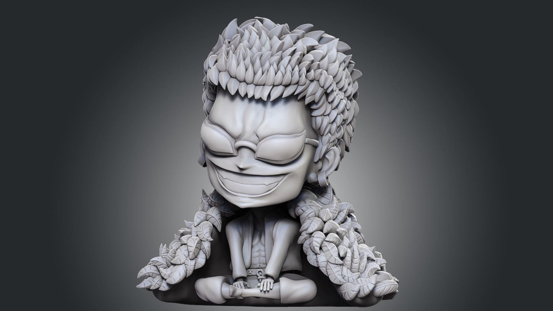 Doflamingo One Piece  Character  3D print model_1