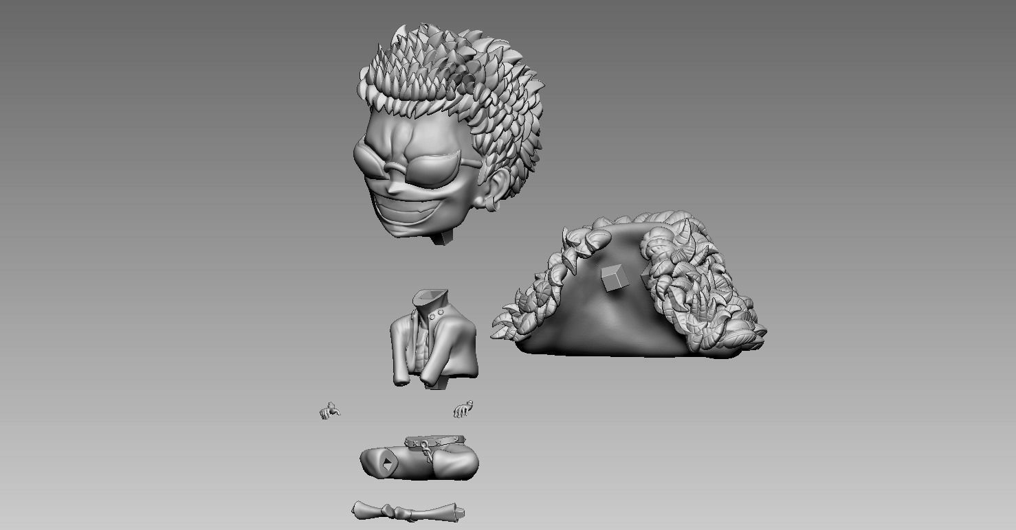Doflamingo One Piece  Character  3D print model_3