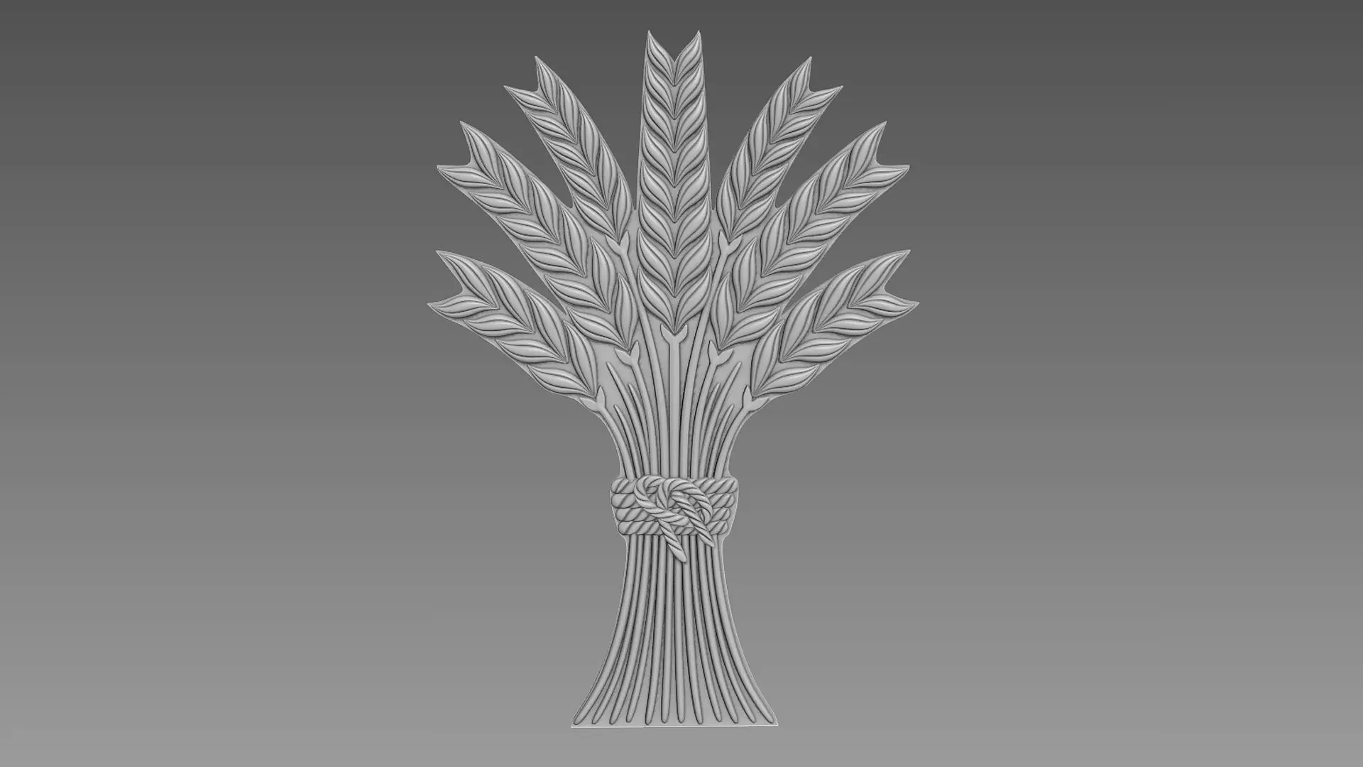 Spikelets of wheat 3D model_0